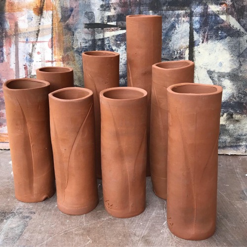 tube vases in process